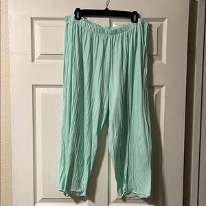 Mint Green Wide-Leg Pants